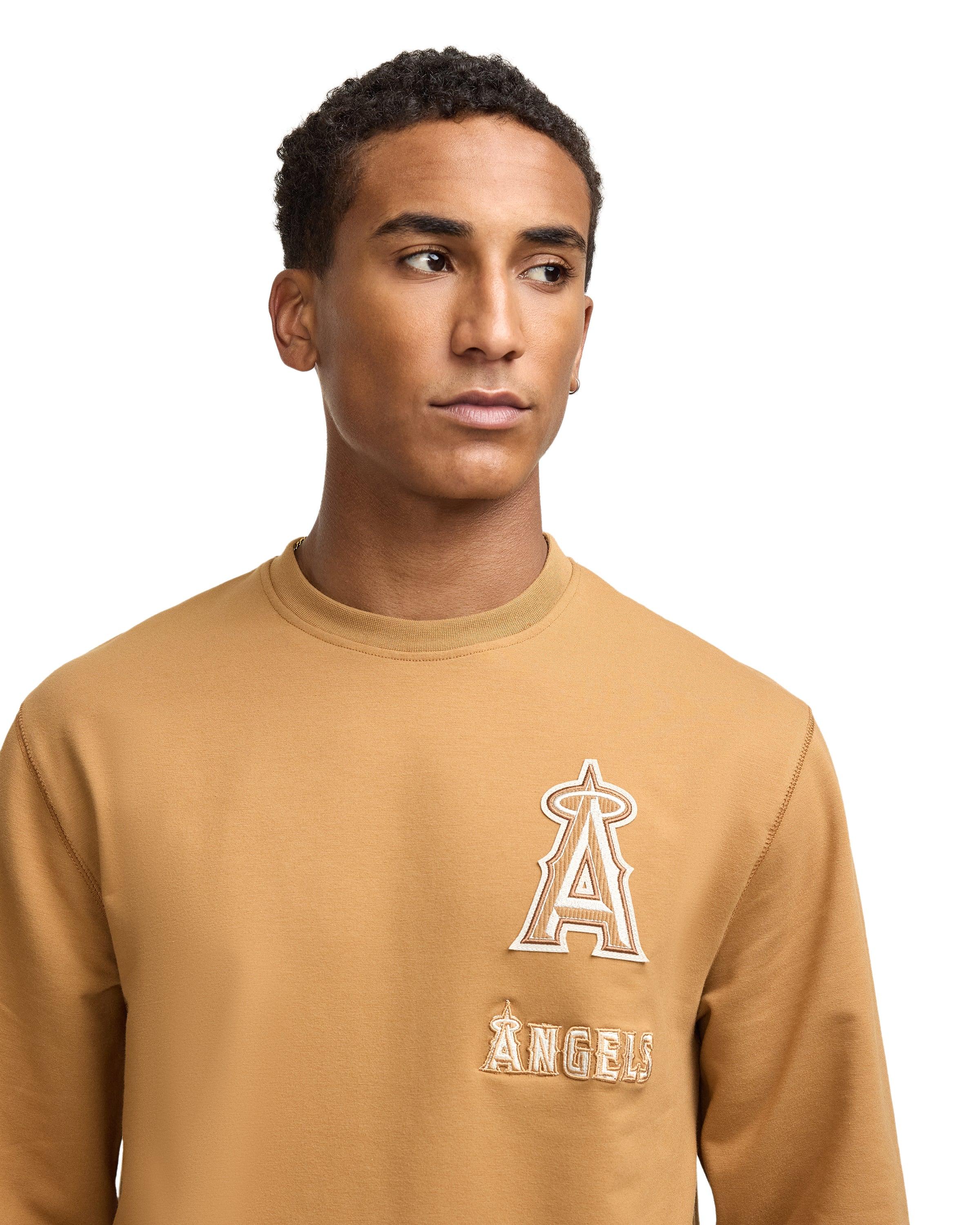 Los Angeles Angels Light Bronze Logo Select Crewneck Male Product Image