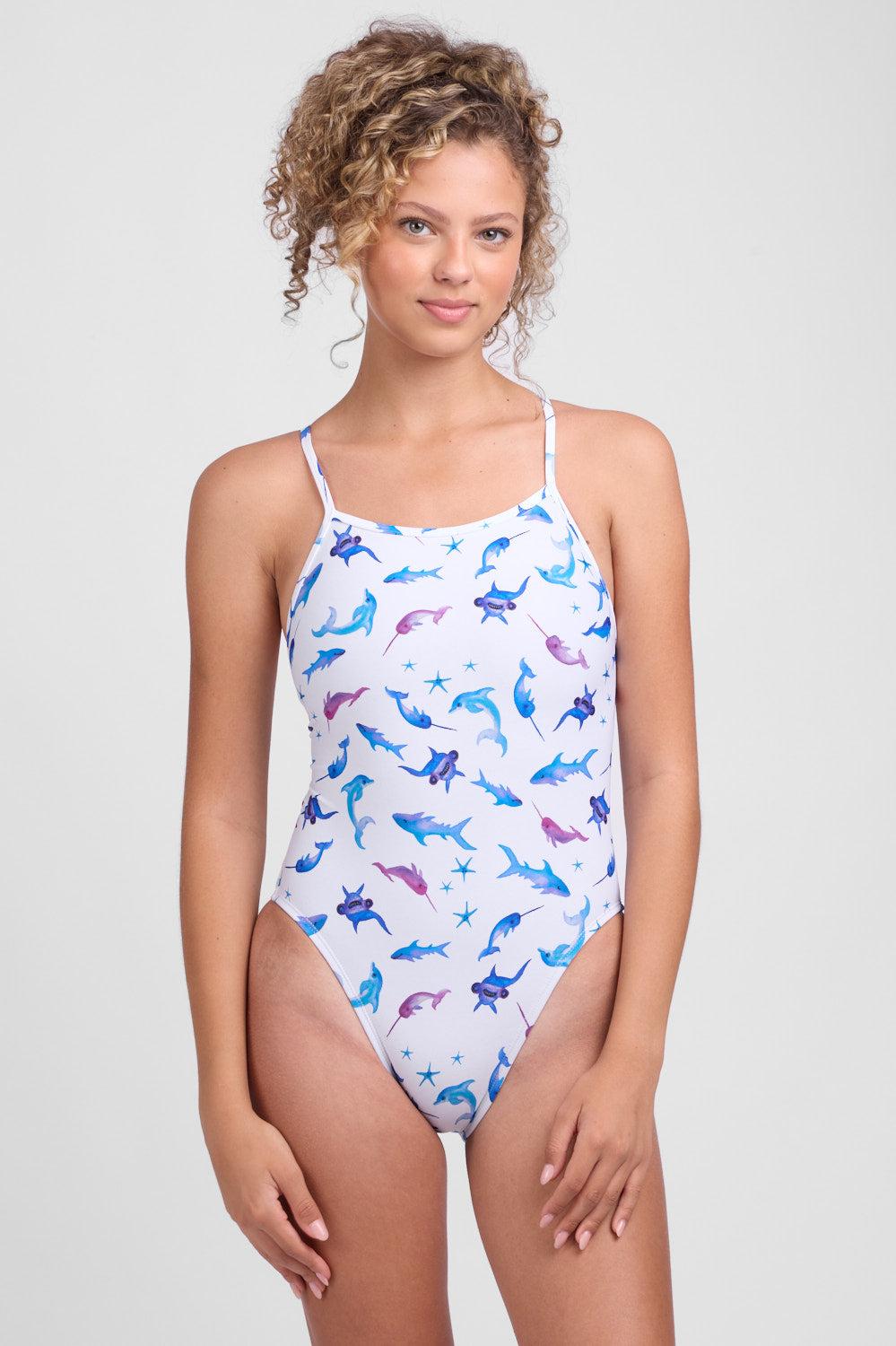 Perry One Piece Swimsuit - Metallic Mermaidy Female Product Image