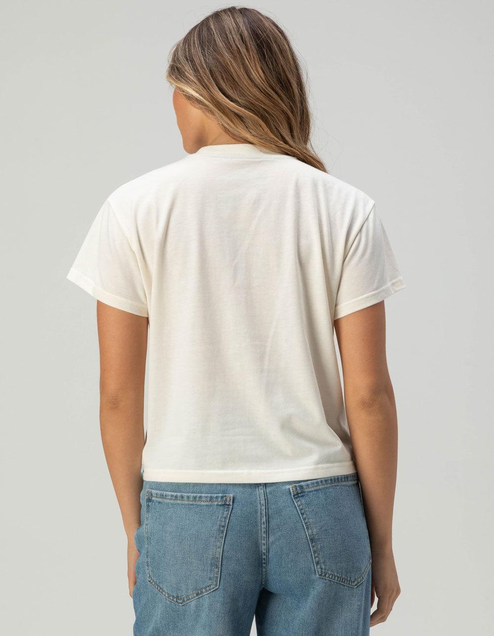 SENDERO PROVISIONS CO. Speed Wagon Womens Crop Tee - WHITE Product Image