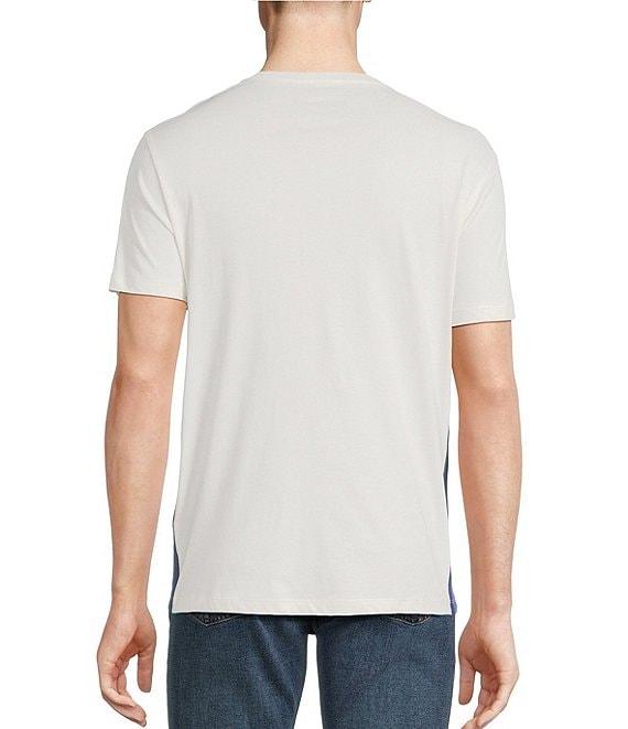 Cremieux Premium Denim Side Stripe Detail Short Sleeve T-Shirt Product Image
