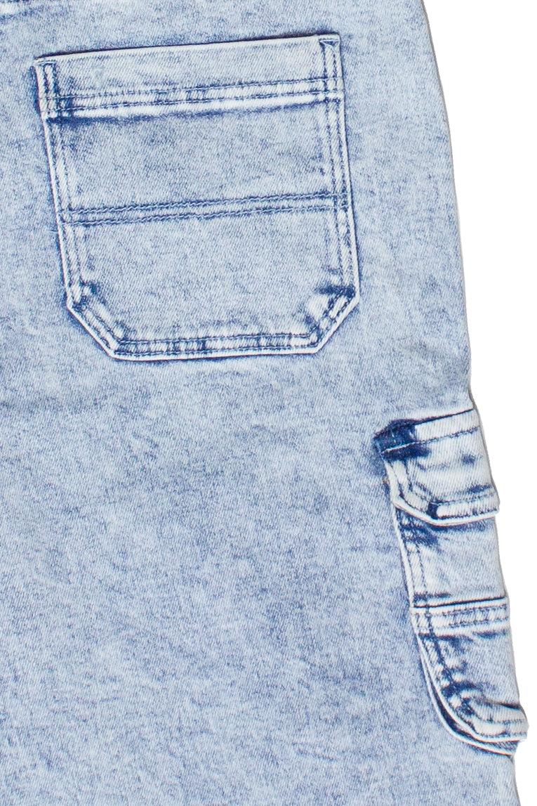 Acid Wash Cargo Jorts Product Image