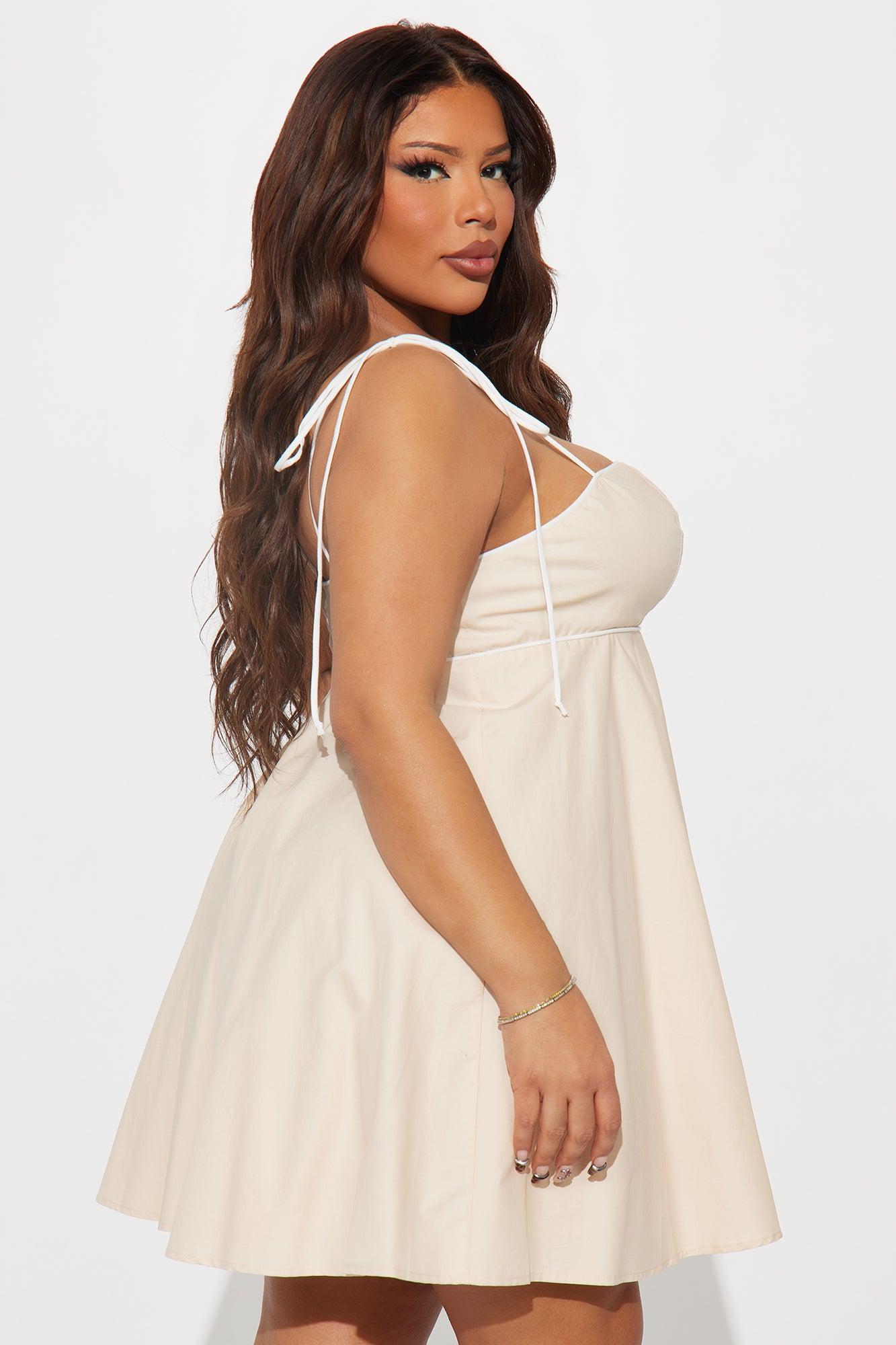 Sweet Memories Babydoll Mini Dress - Cream Product Image