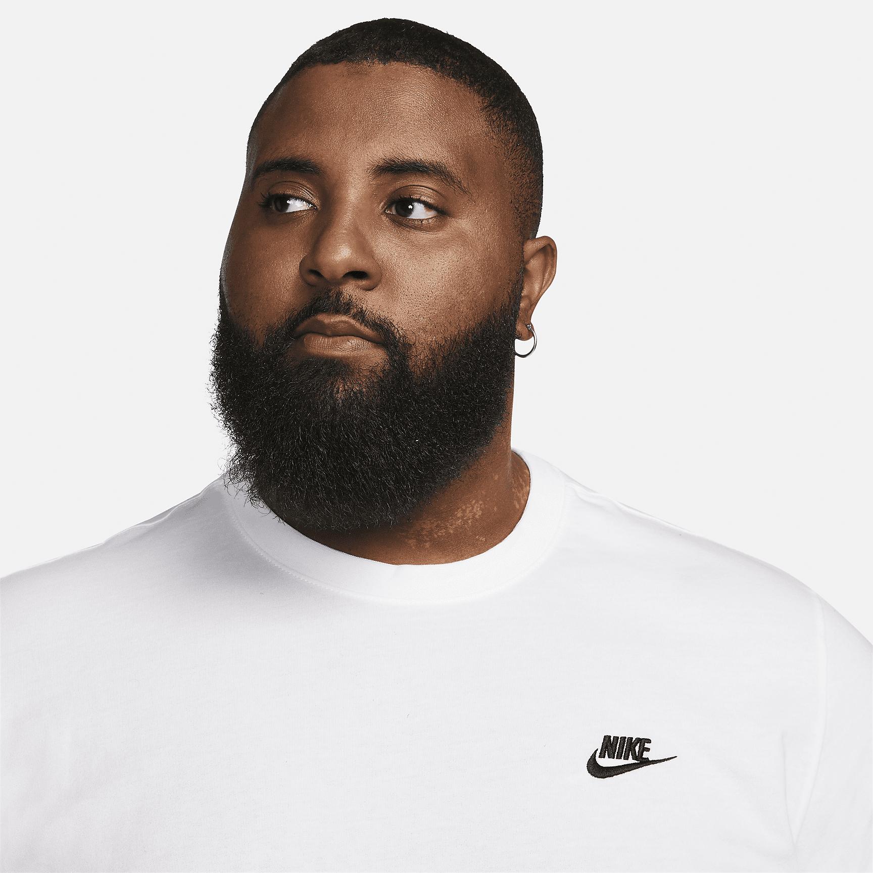 Mens Nike Sportswear Club Long-Sleeve T-Shirt | AR5193-100 Product Image