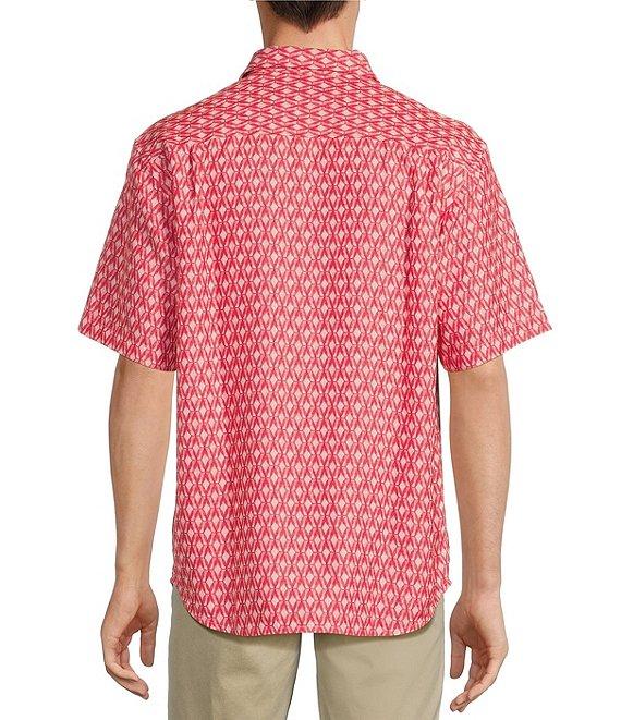 Tommy Bahama Coconut Point Dos Rios Geo Short Sleeve Woven Shirt Product Image