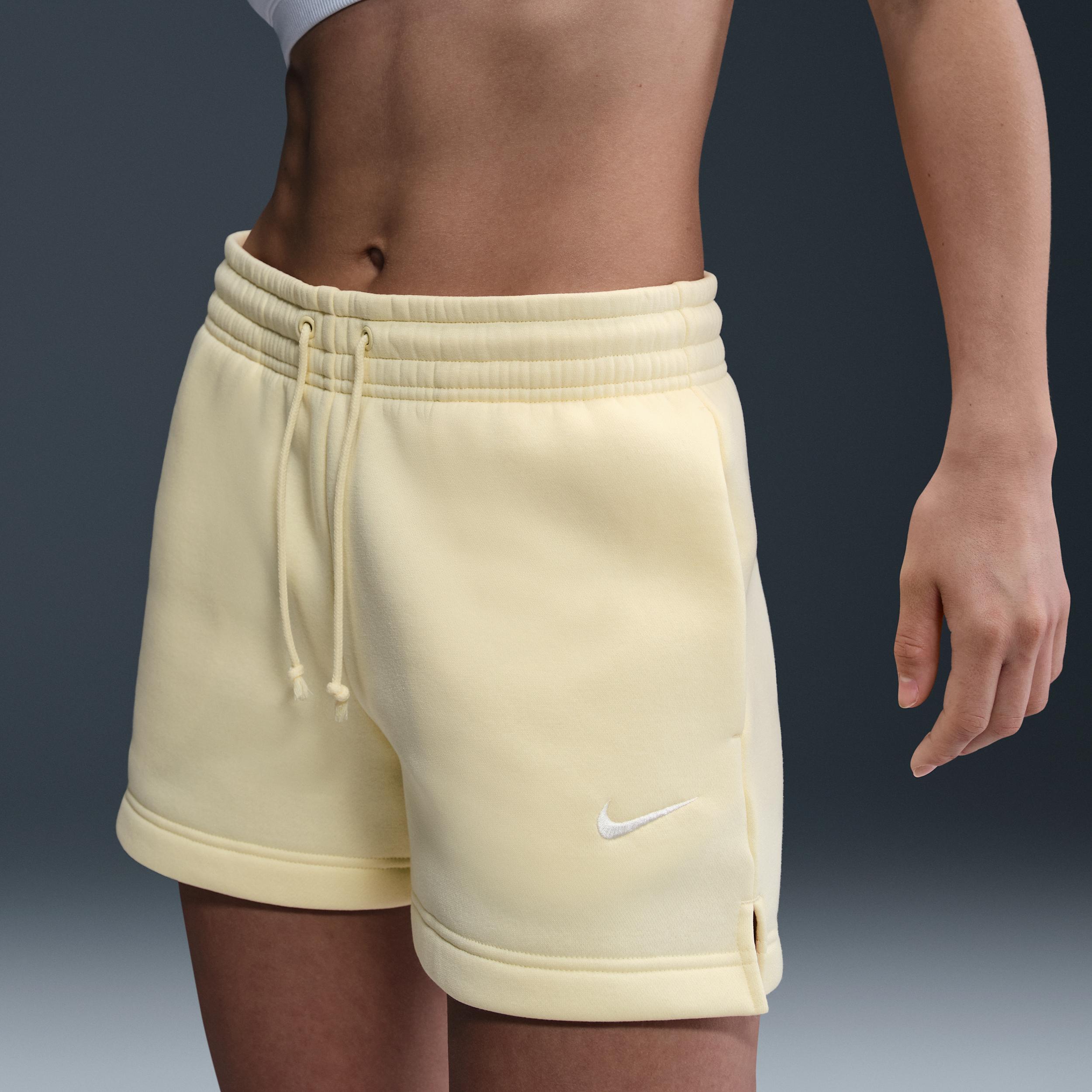 Womens Nike Sportswear Phoenix Fleece Mid-Rise 4 Shorts | IH2108-744 Product Image