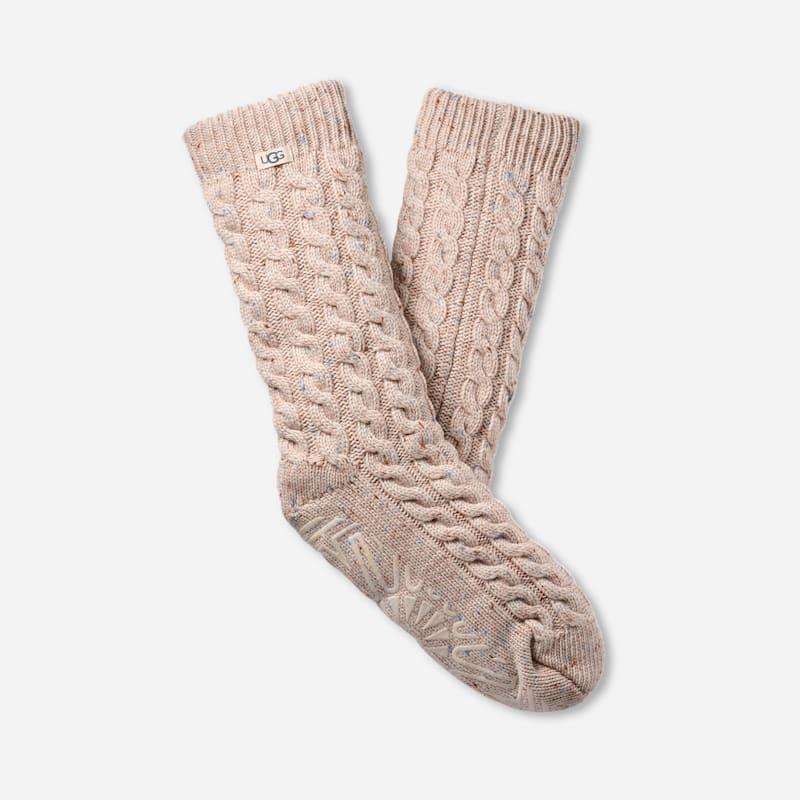UGG Womens Elowyn Cable Knit Fleece Lined Acrylic Blend Product Image