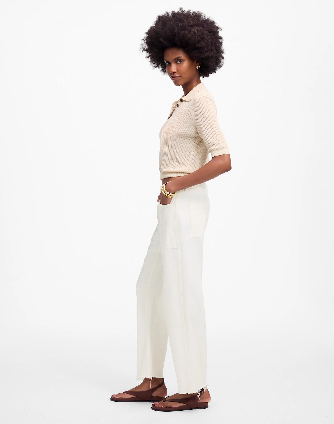 The Darted Barrel-Leg Jean Product Image