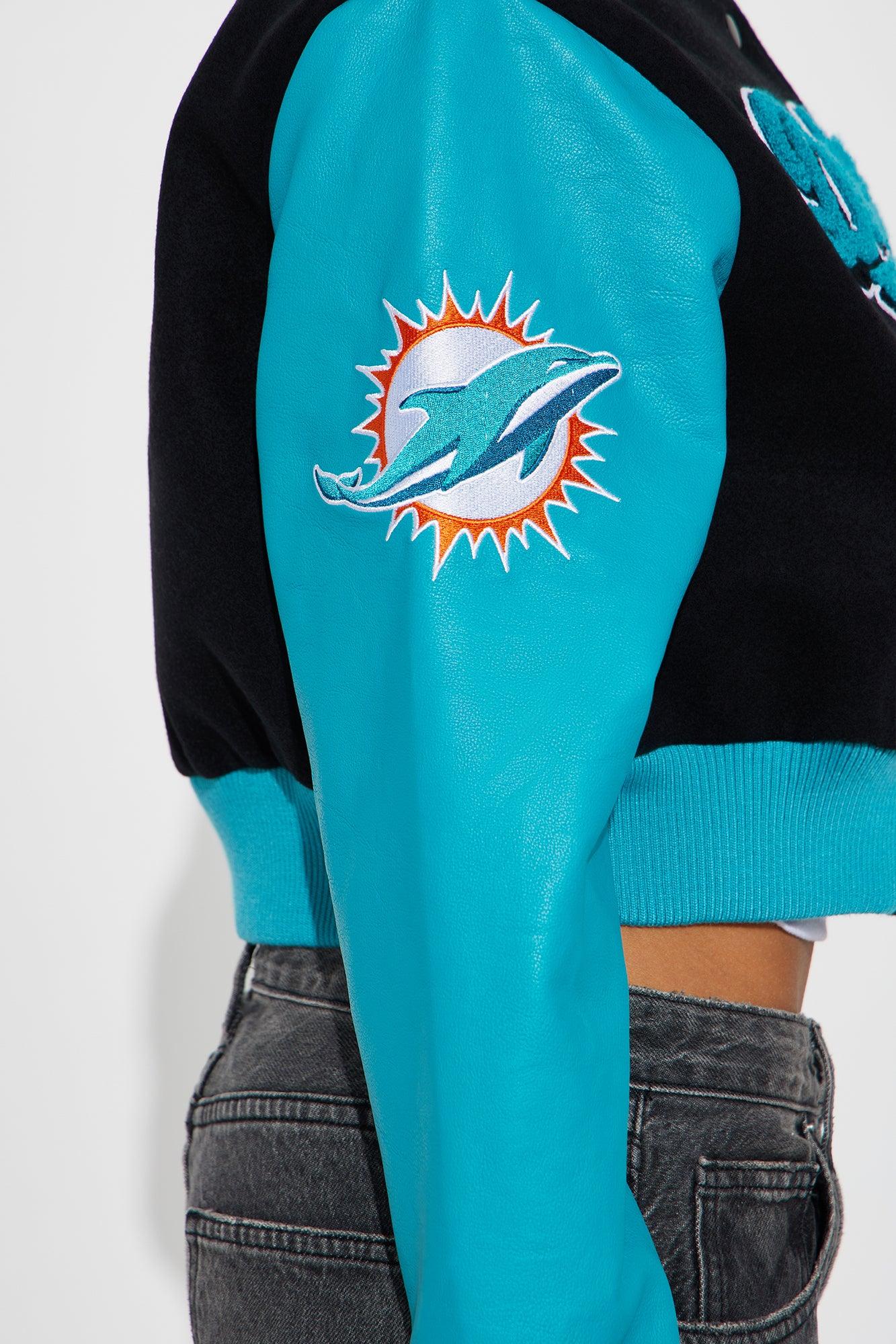 Miami Dolphins Bomber Jacket - Black Product Image