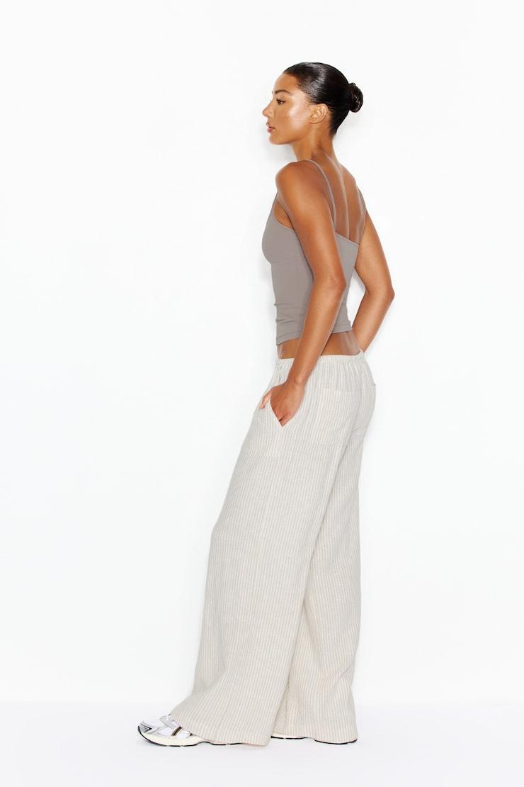Millie Linen Pull-On Pants Product Image