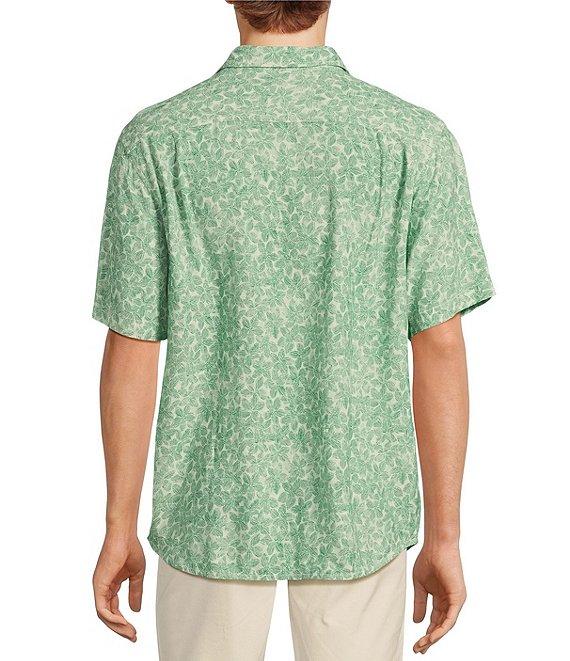 Tommy Bahama Big & Tall Veracruz Cay Sand Dollar Short Sleeve Woven Shirt Product Image