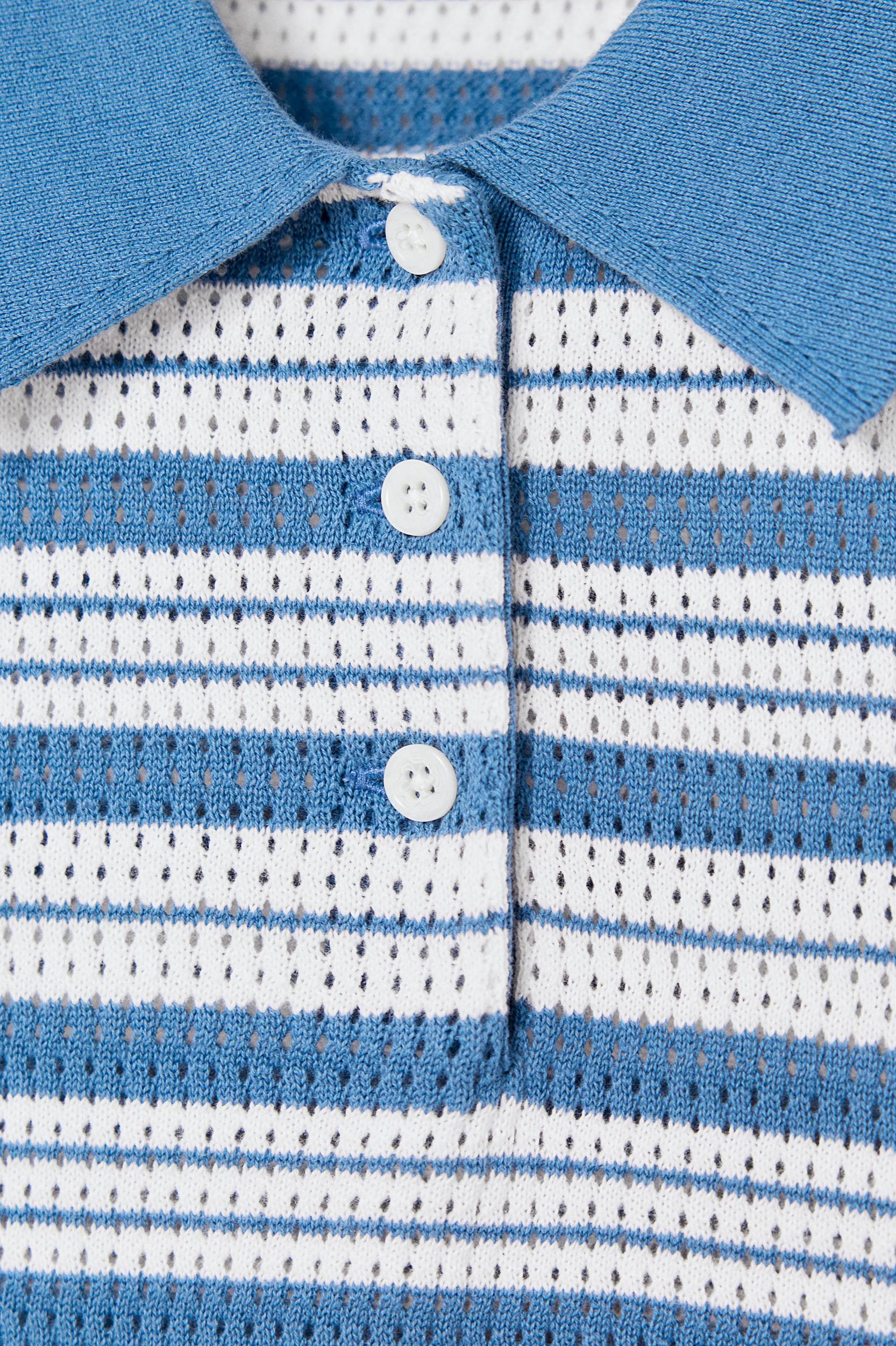 STRIPED KNIT POLO SHIRT LIMITED EDITION Product Image