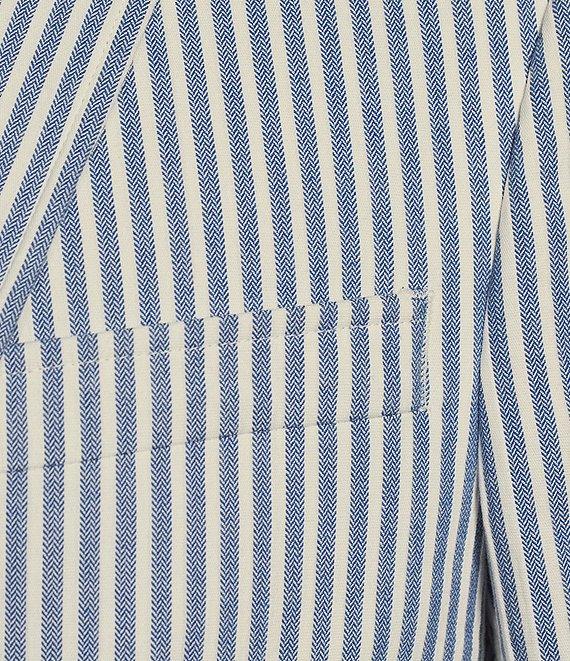 Murano Corsa Di Cavalli Derby Collection Slim Fit Stripe Seersucker Suit Separates Jacket Product Image