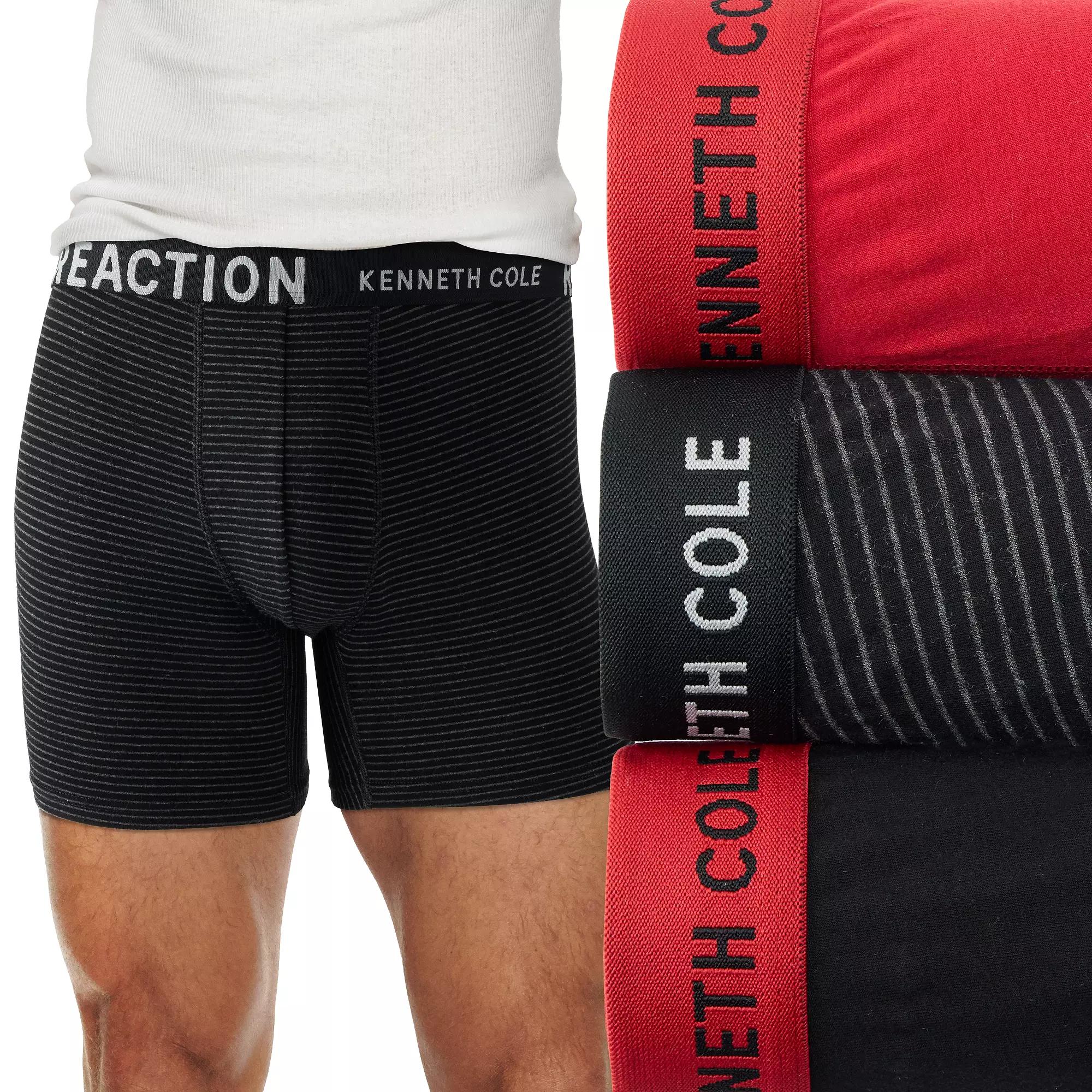 Mens Kenneth Cole Reaction 3-Pack Viscose Stretch Boxer Briefs Product Image