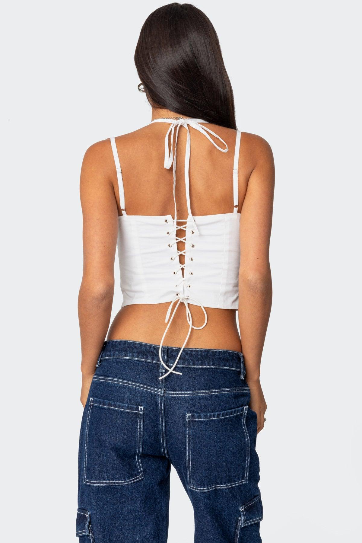 Salome Lace Up Top Product Image