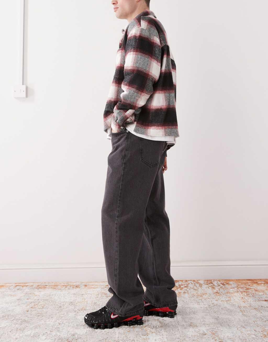 Guess Originals baggy jeans in washed black denim Product Image