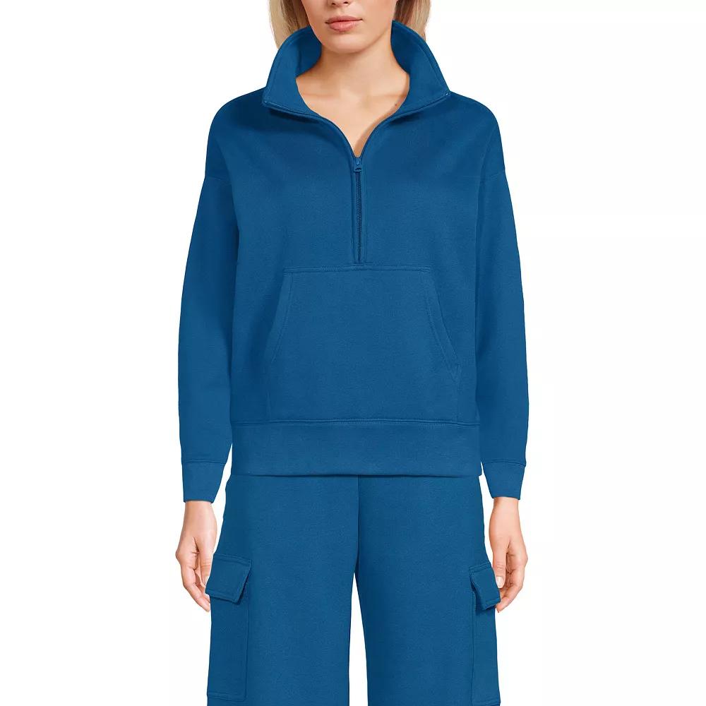 Women's Lands' End Modern Fit Half-Zip Sweatshirt,  Product Image