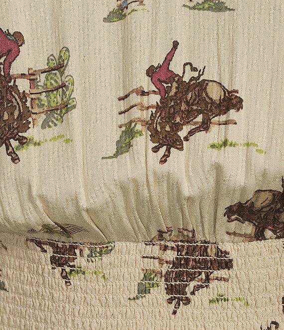Ariat Stellar Round Up Western Print Smocked Tiered Dress Product Image