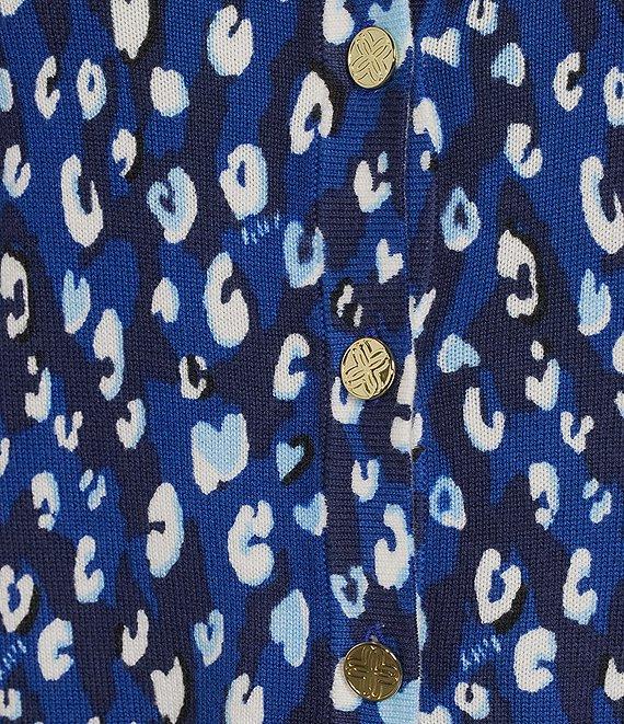 Lilly Pulitzer Fairley You're An Animal Print Crew Neck Long Sleeve Cardigan Product Image