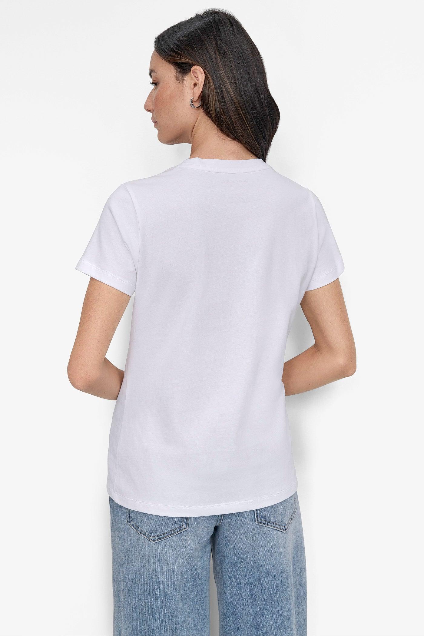 CRYSTAL EMBELLISHED CITYSCAPE GRAPHIC TEE Product Image