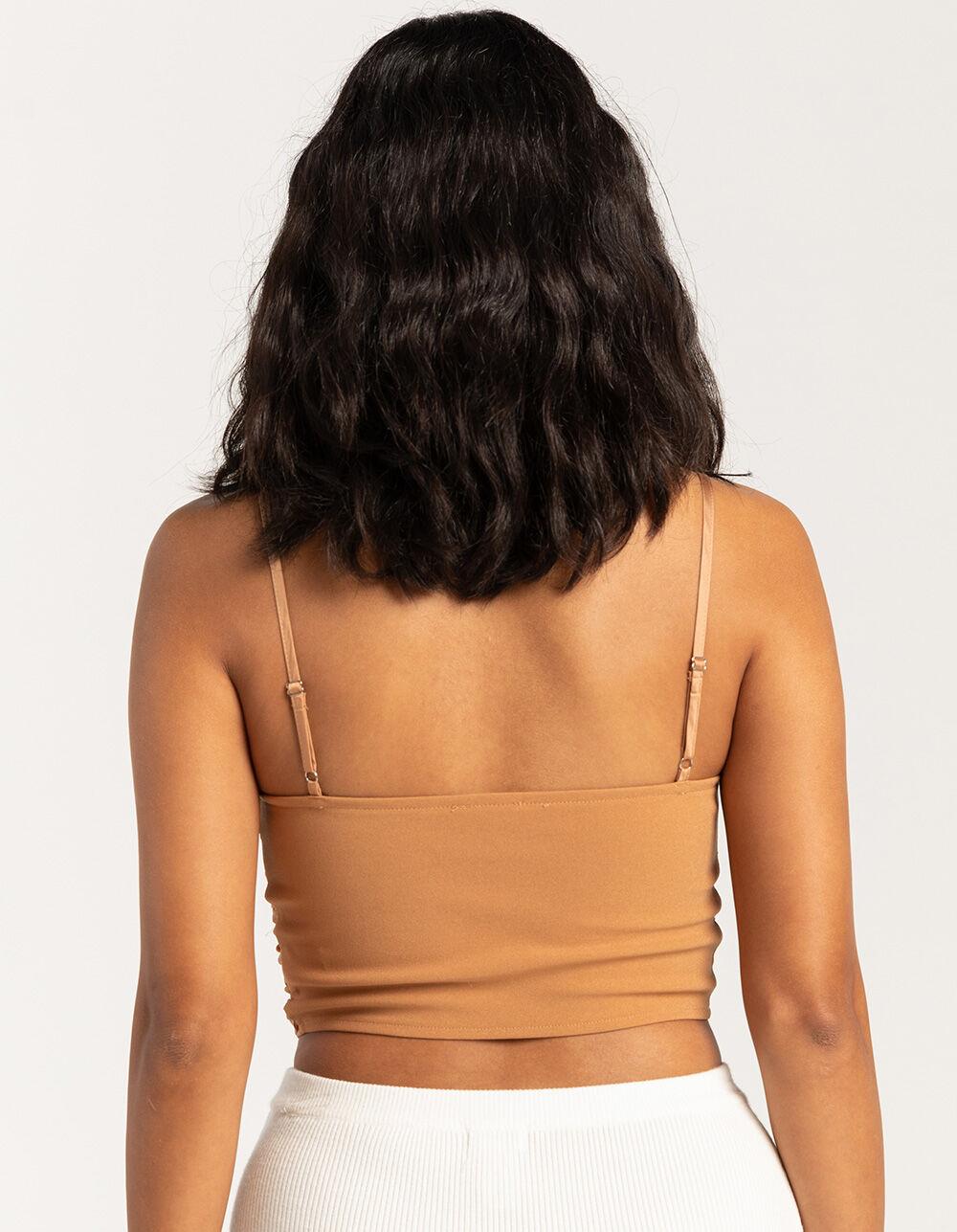 WEST OF MELROSE Ruched Womens Corset - SAND Product Image