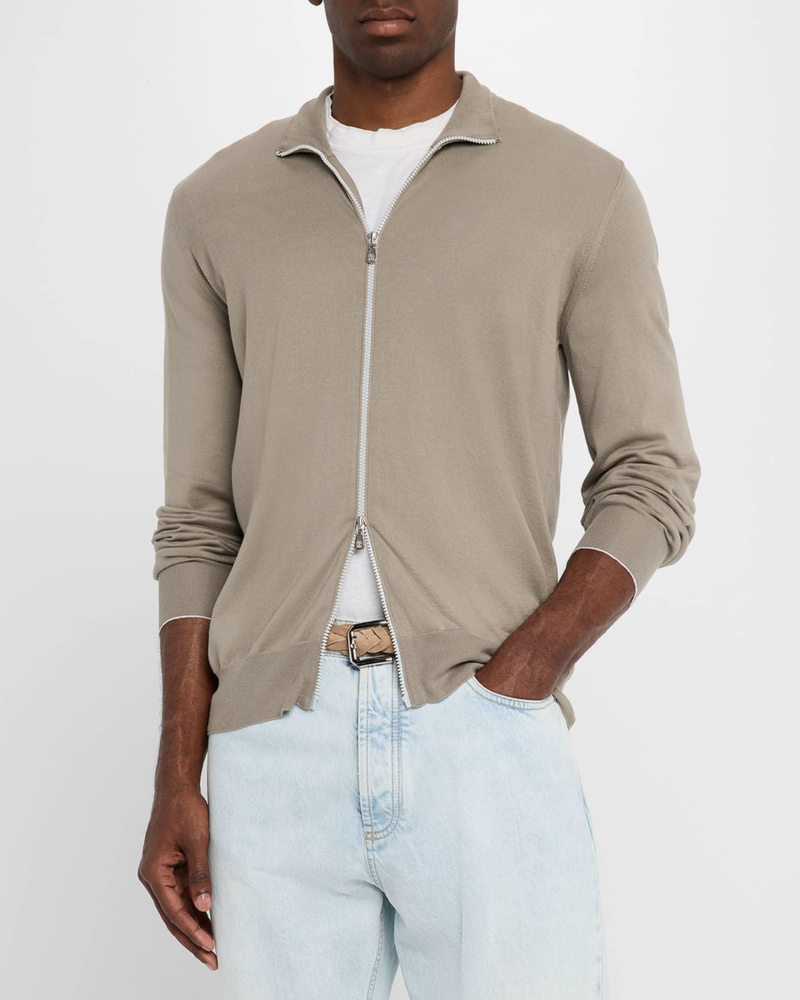 Men's Full-Zip Knit Sweater Product Image