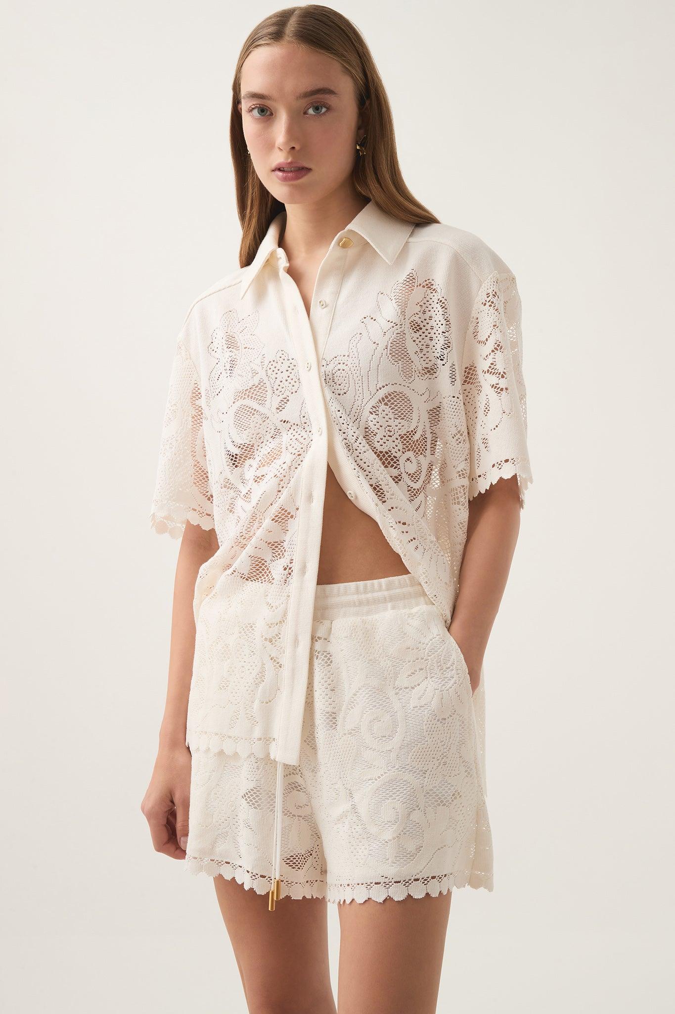 Muses Lace Oversize Shirt Product Image