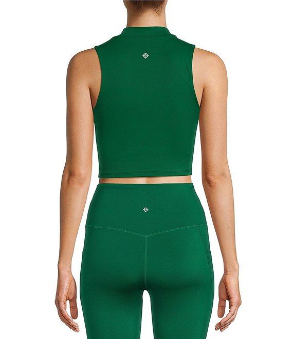 Antonio Melani Active Mock Neck Sleeveless Fitted Coordinating Crop Top Product Image