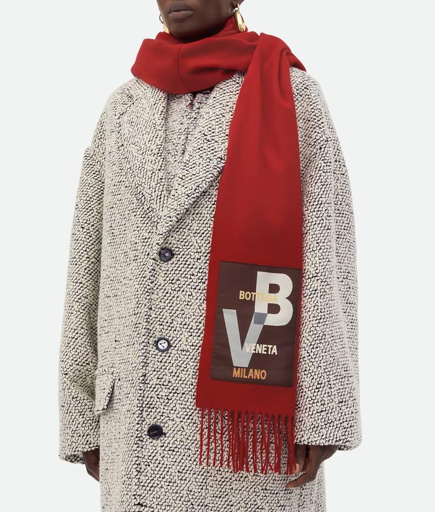 Women's Large Cashmere Scarf in Red stone Product Image