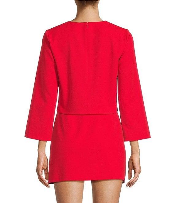 Antonio Melani Edina Round Neck Long Sleeve Blouse Product Image