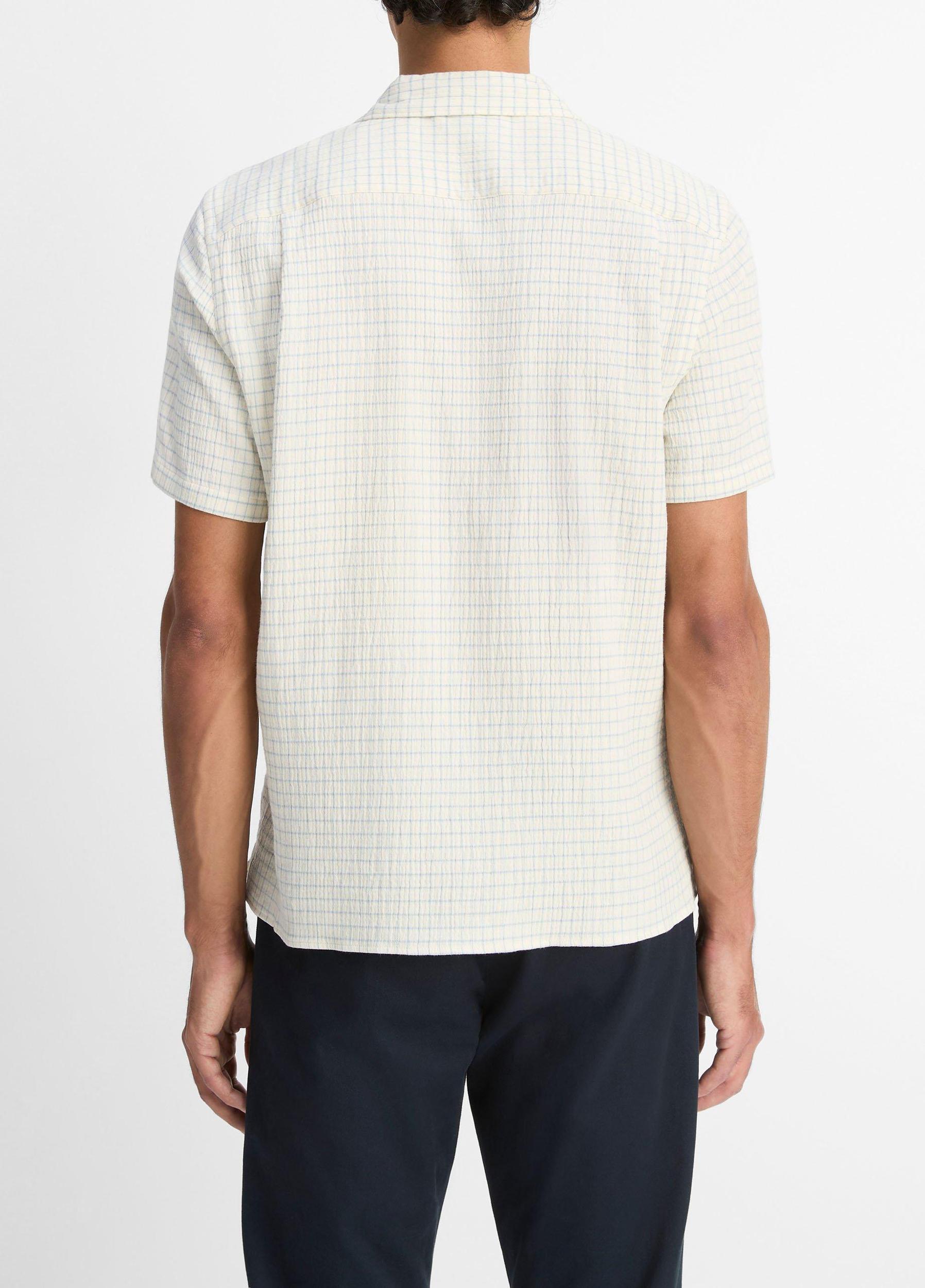 Provence Plaid Double-Face Italian Cotton Button-Front Shirt Product Image