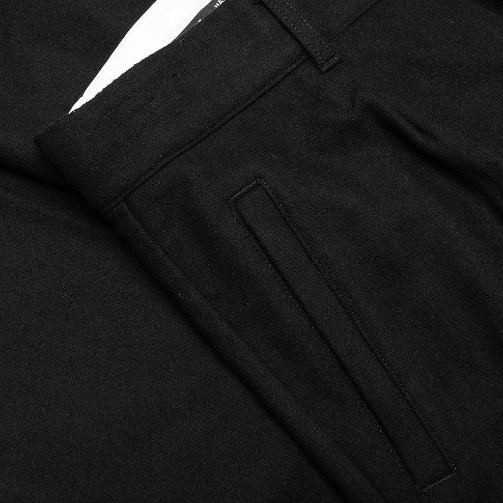 Suiting Pleated Trousers - Black Male Product Image