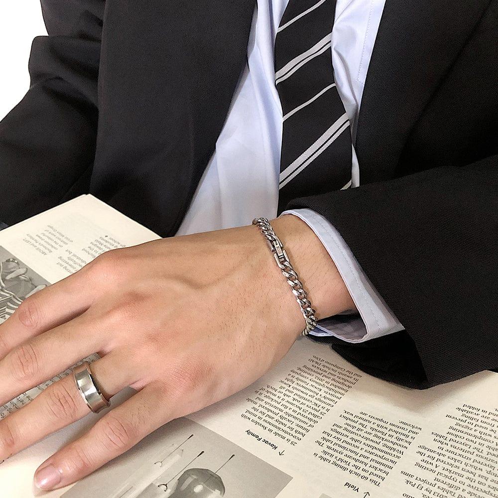 SLIM CUBAN BRACELET Product Image