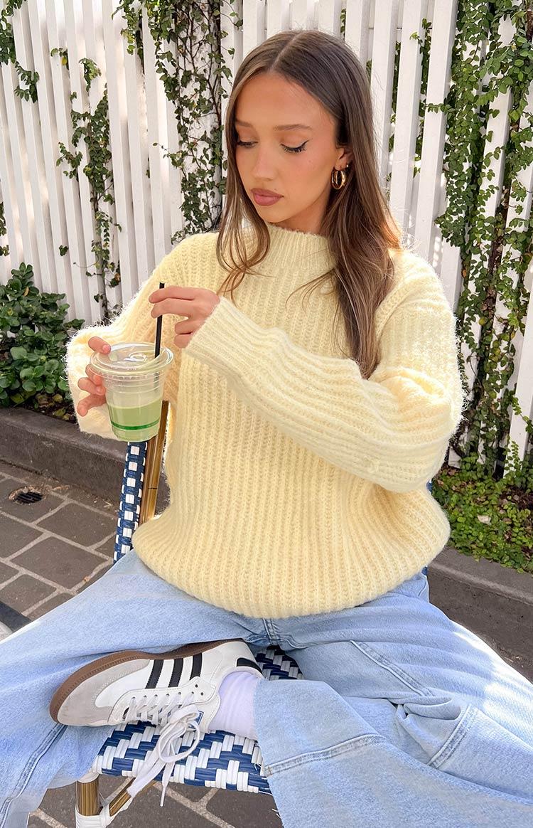 Ace Yellow Oversized Sweater Product Image