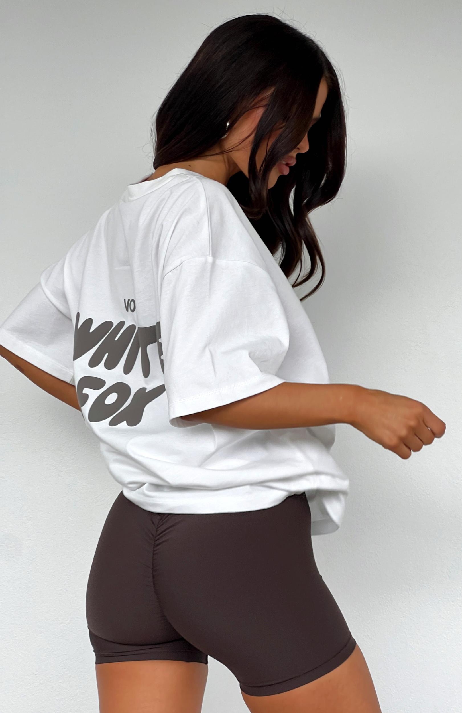 Offstage Back Graphic Oversized Tee White Product Image