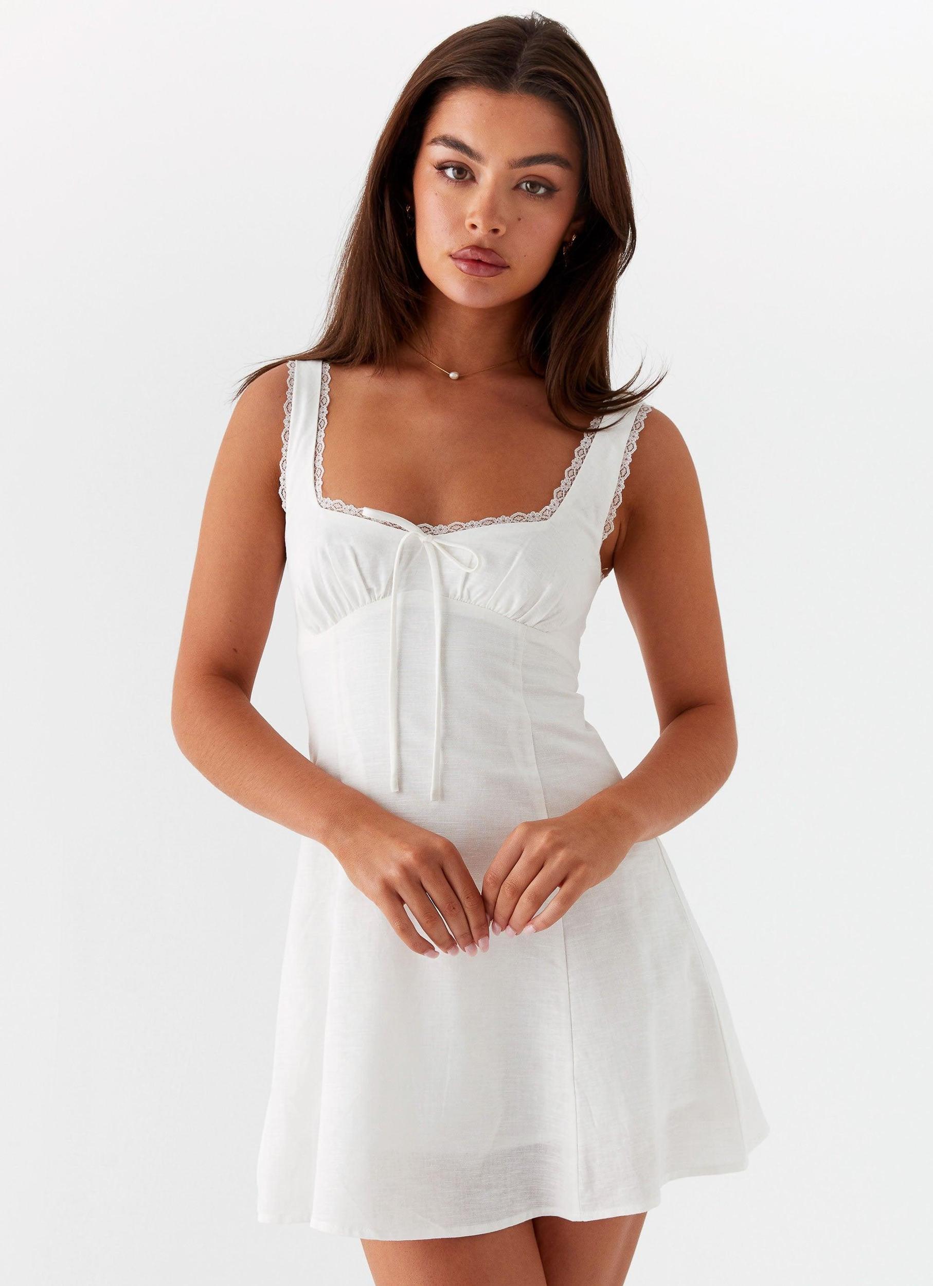Rowena Mini Dress - White Product Image