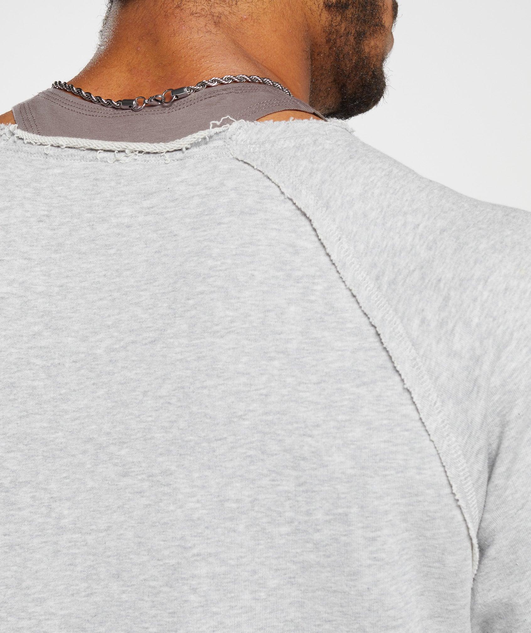 Gymshark Legacy Rag Top - Light Grey Marl Male Product Image