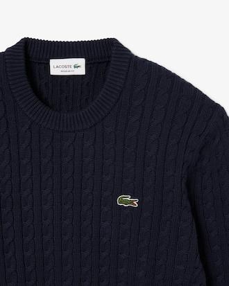 Cable Knit Cotton Sweater Product Image