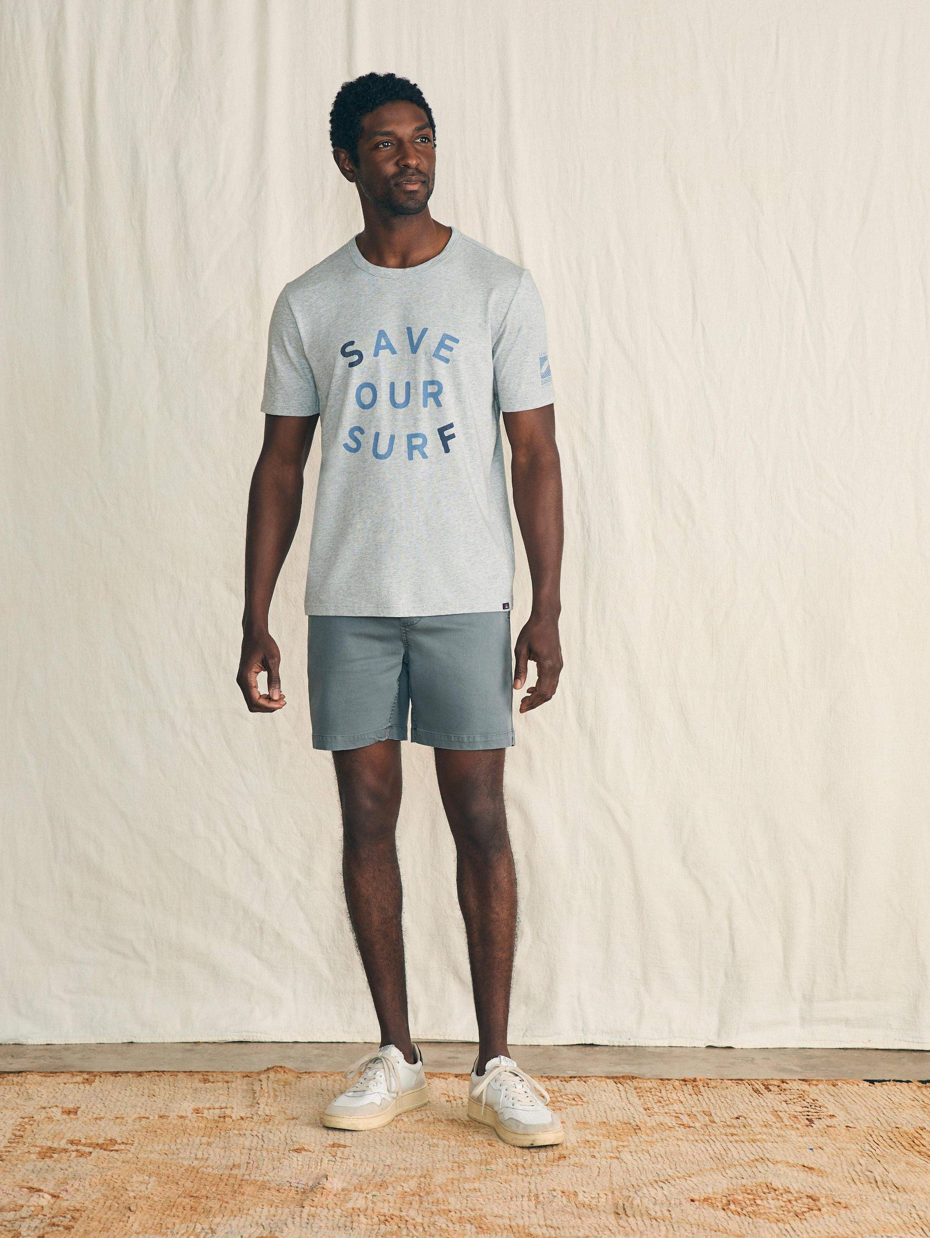 Short-Sleeve Surfrider Sunwashed Tee - Heather Grey Male Product Image