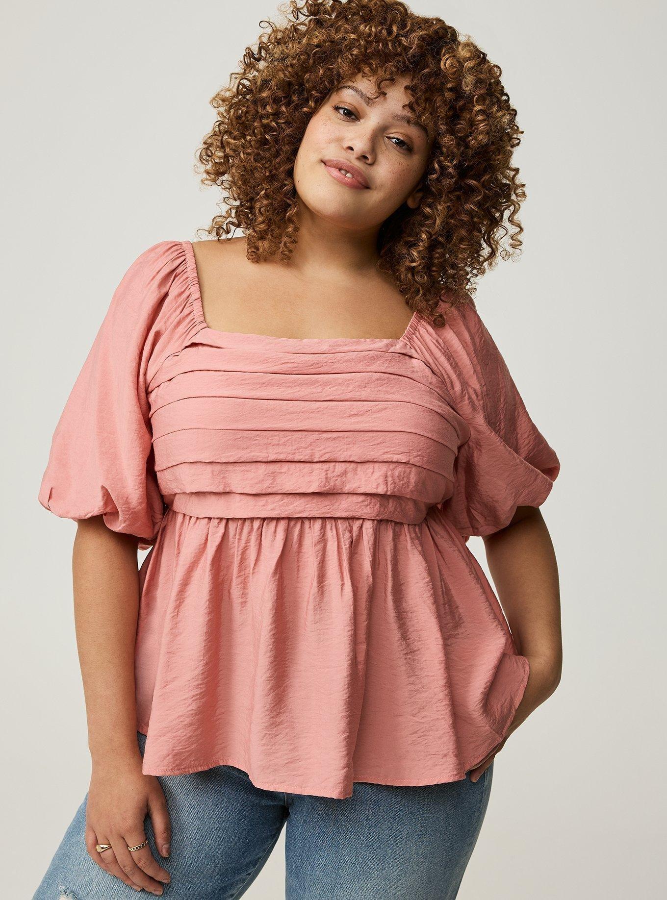 Ruched Puff Sleeve Top Product Image