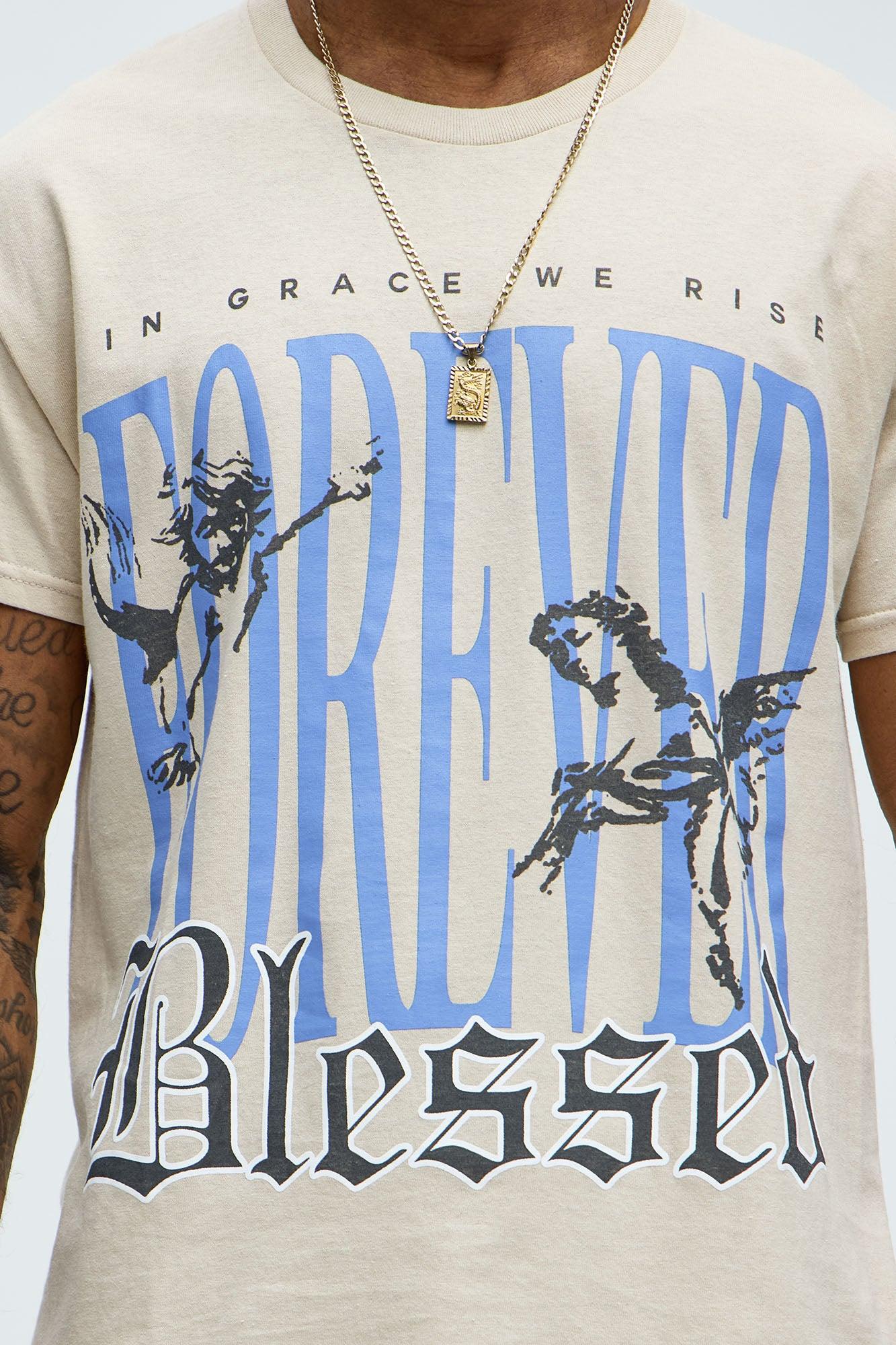 Foreverr Blessed Short Sleeve Tee - Taupe Male Product Image