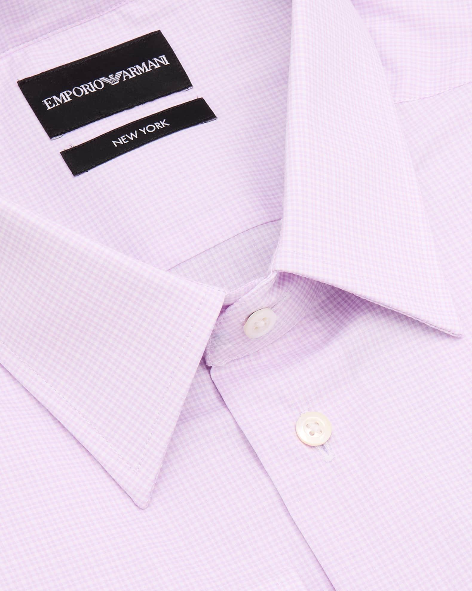 Men's Cotton Stretch Micro-Check Dress Shirt Product Image