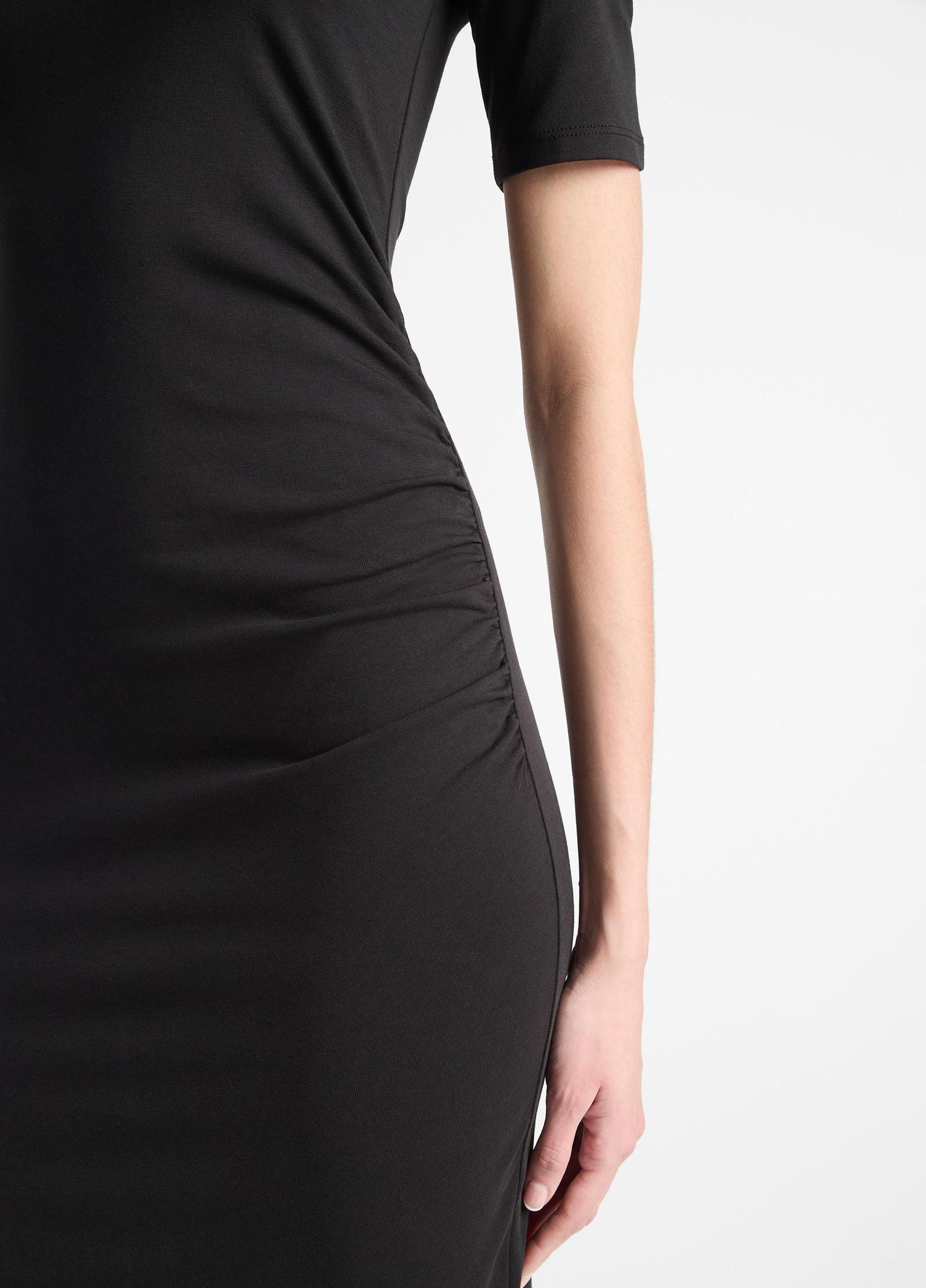 Womens Pima Cotton-Blend Side-drape Dress Vince Product Image