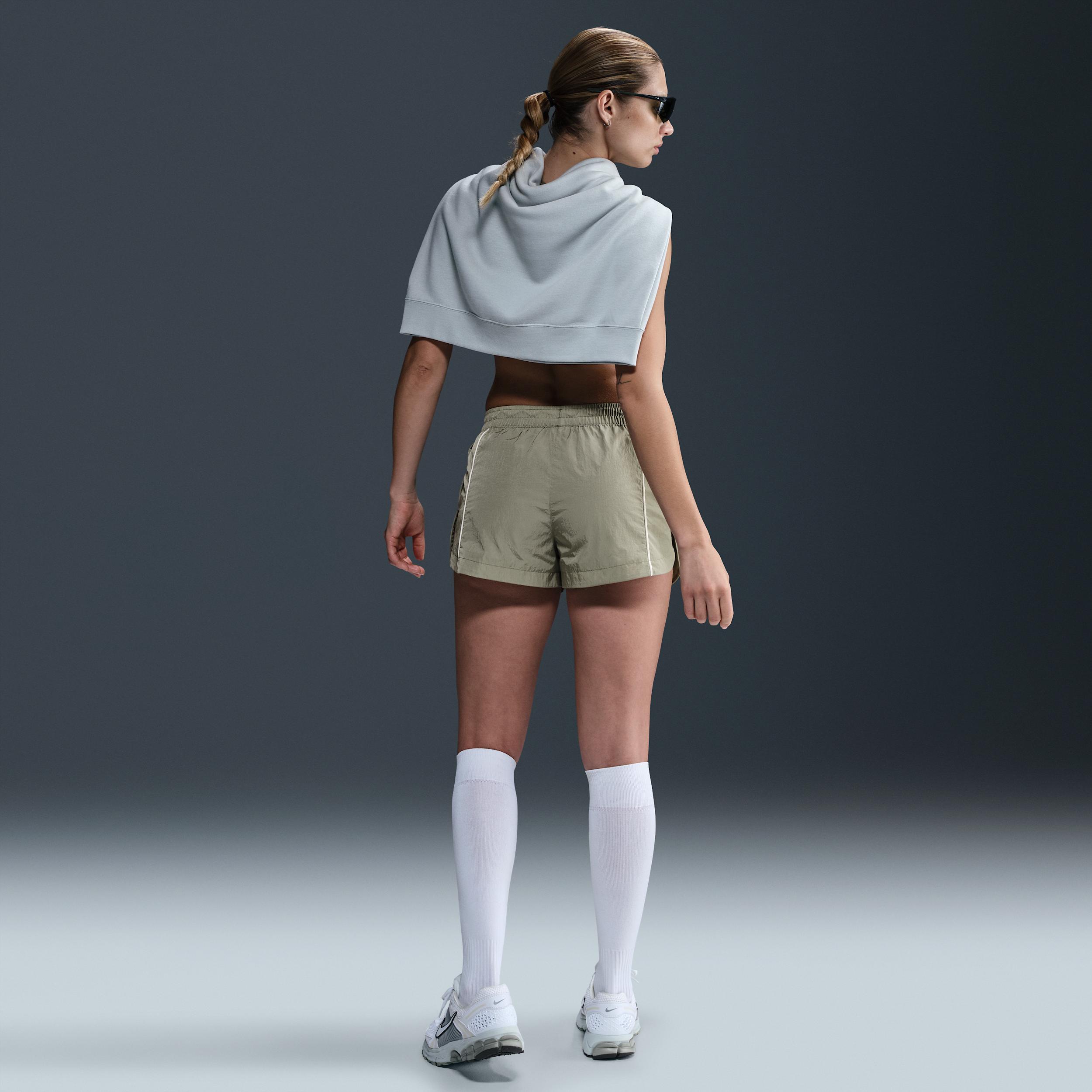 Nike Womens Windrunner Mid-Rise 2 Woven Shorts | FV7500-320 Product Image