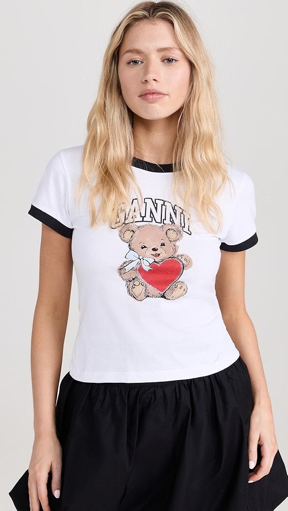 GANNI Basic Jersey Bear Small T-Shirt | Shopbop Product Image