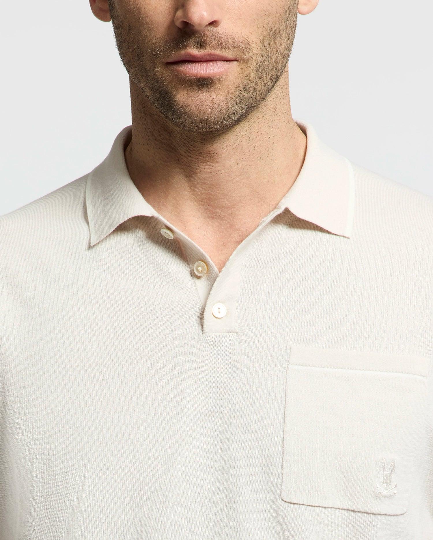 MENS LONGFORD FINE KNIT POLO - B6E500F200 Product Image