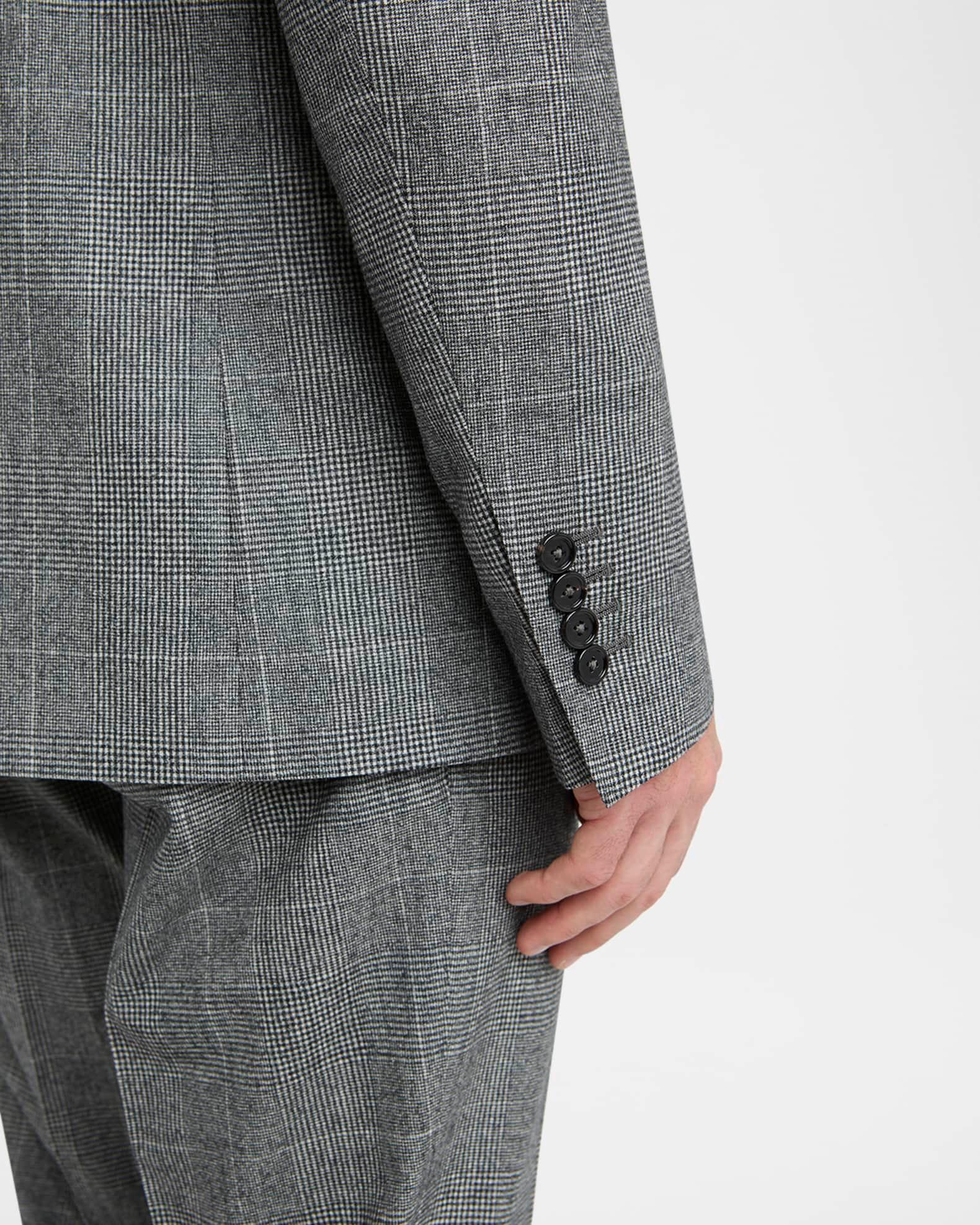 Men's Wool Glen Plaid Three-Piece Suit Product Image