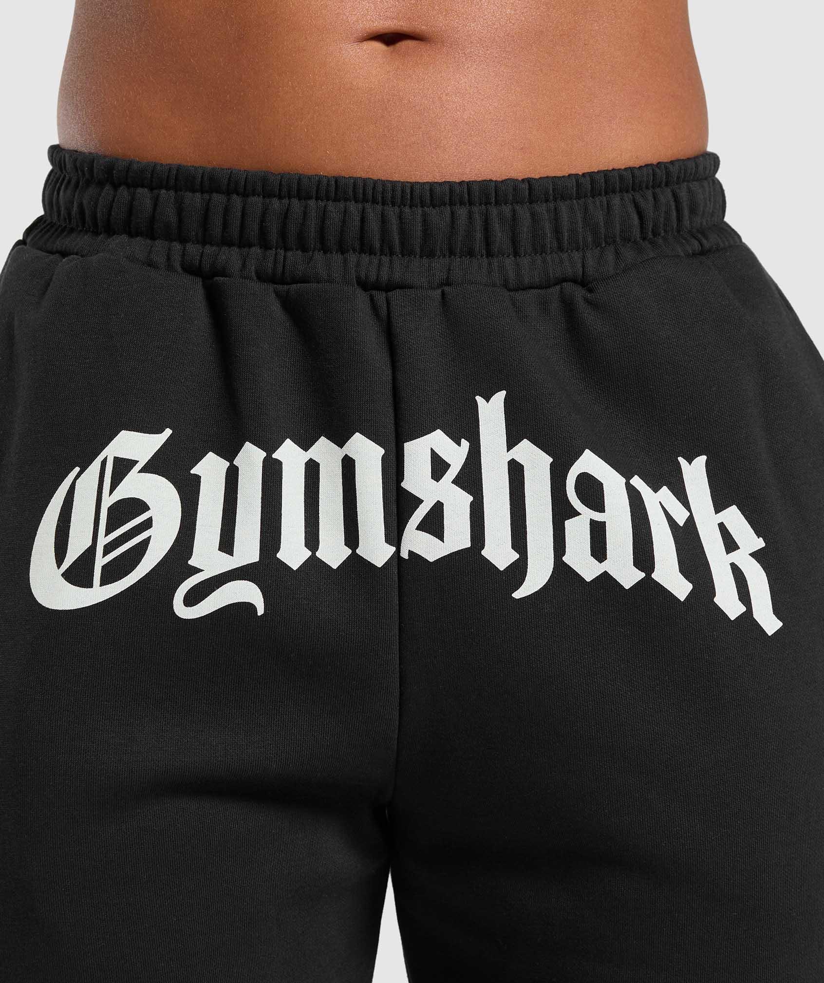 Gymshark Strength Department Graphic Joggers - Black Female Product Image