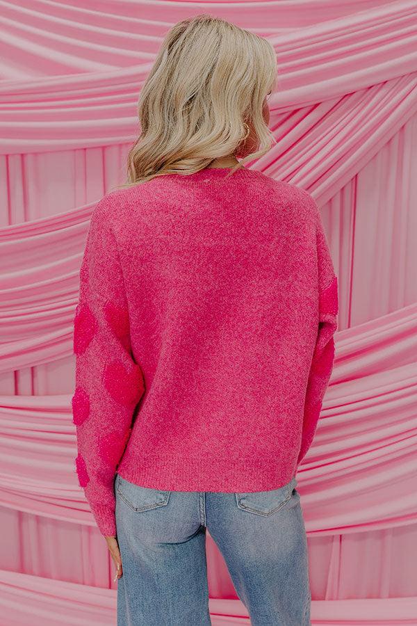 Bold Hearted Knit Sweater Product Image