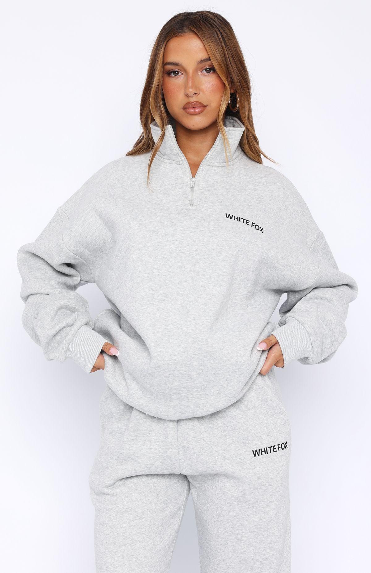 Core Classic Zip Front Sweater Dark Grey Marle Product Image