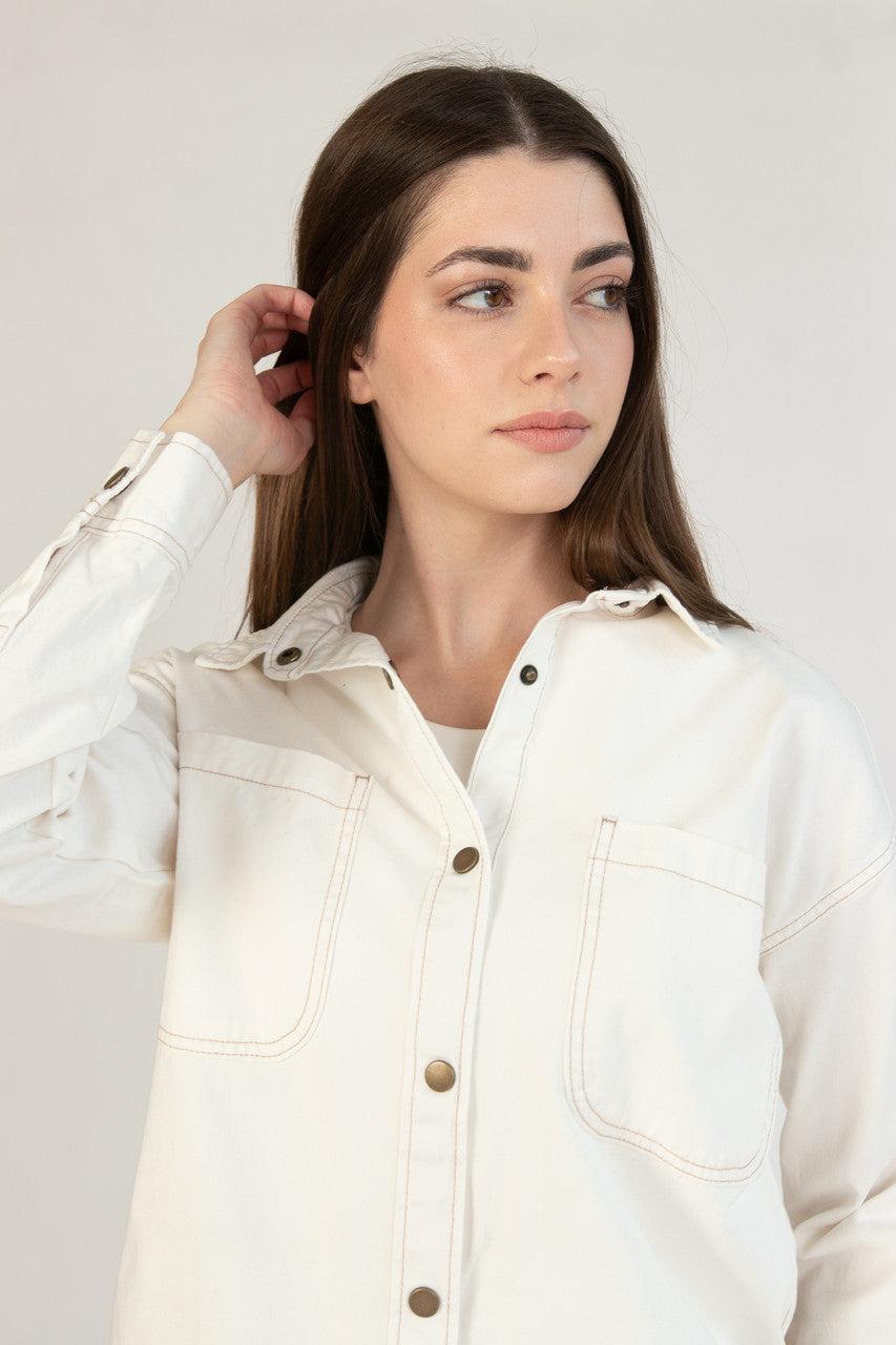 Twill Shacket Product Image